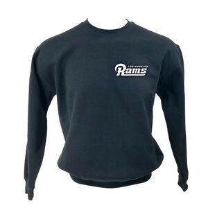 LOS ANGELES RAMS Double Script Retro Logo Pullover Crewneck Sweatshirt - 90s y2k